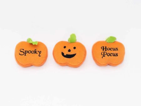 ZippyPaws Halloween Miniz 3Pack Pumpkins For Sale