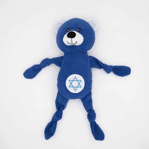 ZippyPaws Hanukkah Corduroy Cuddlerz Bear Plush Dog Toy Discount