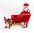 ZippyPaws Holiday Burrow(TM) Santa s Sleigh Plush Dog Toy Hot on Sale