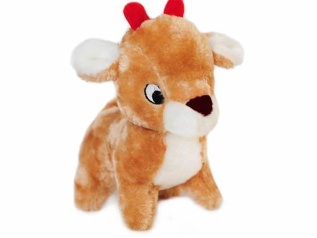 ZippyPaws Holiday Deluxe Reindeer Plush Dog Toy Online Hot Sale