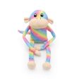 ZippyPaws Spencer the Crinkle Monkey - Large Rainbow on Sale