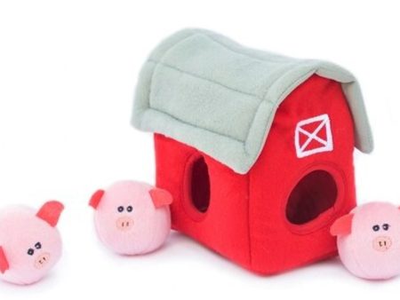 ZippyPaws Zippy Burrow Barn with Pig Bubble Babies Online Sale