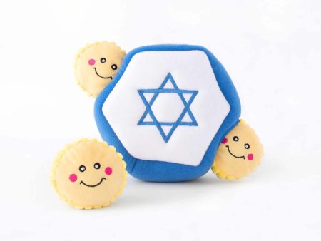 ZippyPaws Hanukkah Burrow Star of David Plush Dog Toy Online Sale