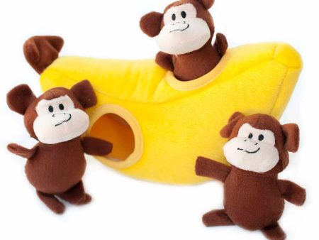 ZippyPaws Burrow Monkey  n Banana Online Hot Sale