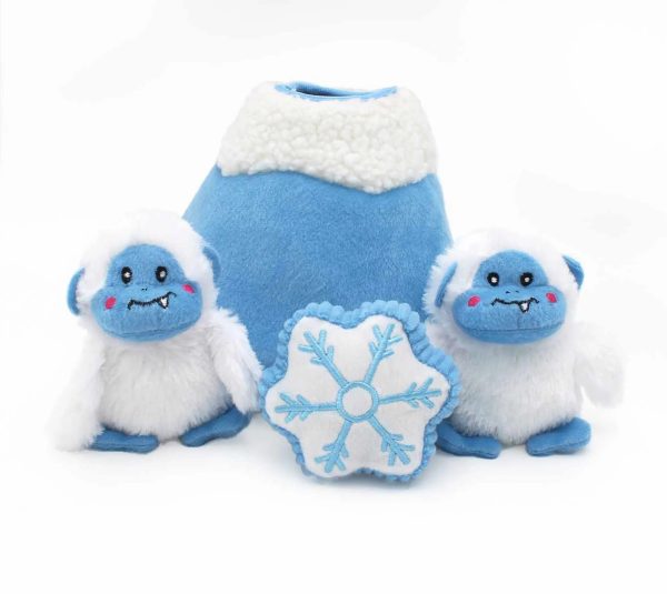 ZippyPaws Holiday Burrow(TM) Yeti Mountain Plush Dog Toy Online