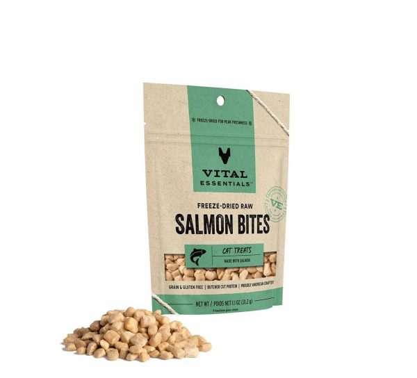 Vital Essentials(R) Freeze-Dried Salmon Bites Cat Treats, 1.1 oz on Sale