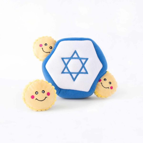 ZippyPaws Hanukkah Burrow Star of David Plush Dog Toy Online Sale