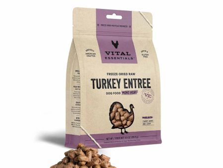 Vital Essentials(R) Freeze-Dried Raw Turkey Entree Dog Food Mini Nibs, Supply