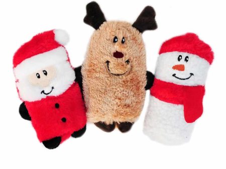 ZippyPaws Holiday Squeakie Buddies Plush Dog Toy Online