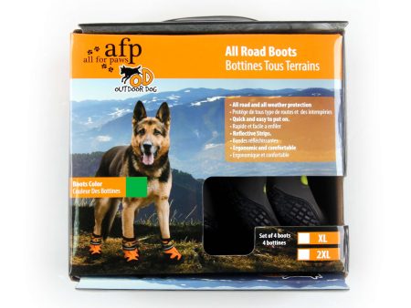 All For Paws Hundeschuhe All Road Grün For Cheap